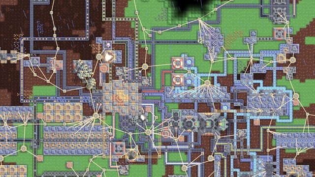 A big sprawling factory with lots of conveyor belts