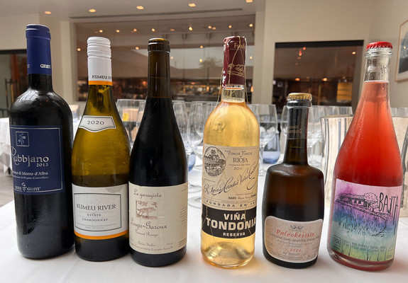 the bottles tasted at the seminar