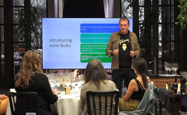 giving a talk