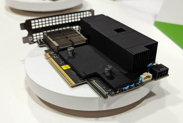 NVIDIA BlueField 3 DPU At SC22 Rear Angle