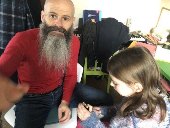 Dad pulling tooth