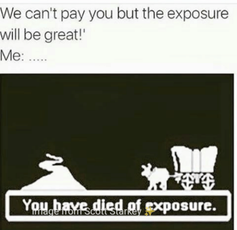 Oregon Trail meme: "You have died of exposure"