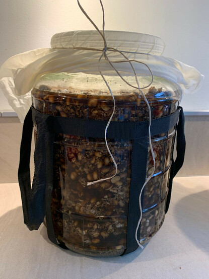 home made soy sauce
