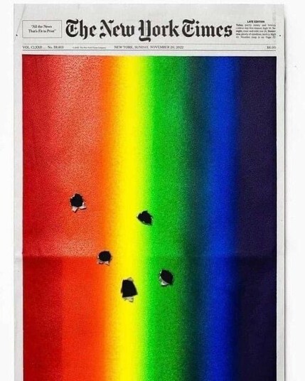 Strong cover illustrates the mass shooting in Q club.