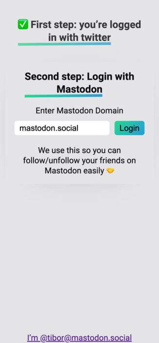 Login-Seite von mastodon.org
