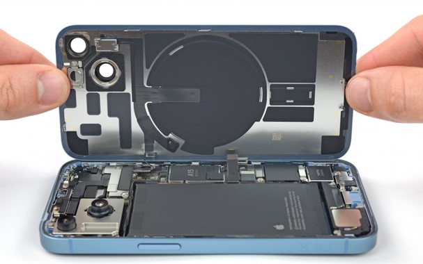 Blick ins Innere eine Smartphones