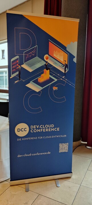 Banner for the Dev Cloud Conference in Cologne.