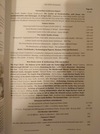 A table of contents will a lot of text