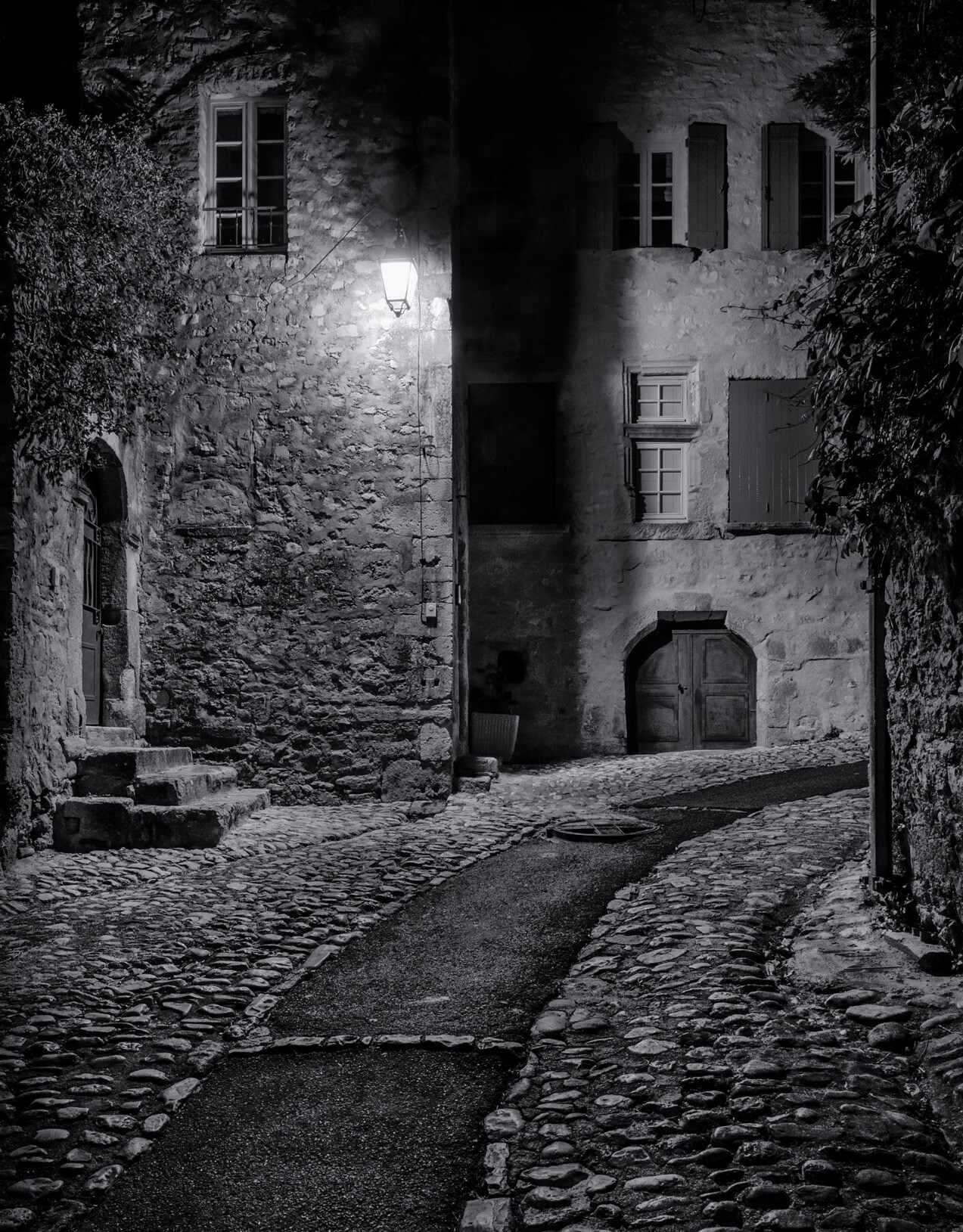 Path in the mediaeval town of Vaison-la-Romaine, France.