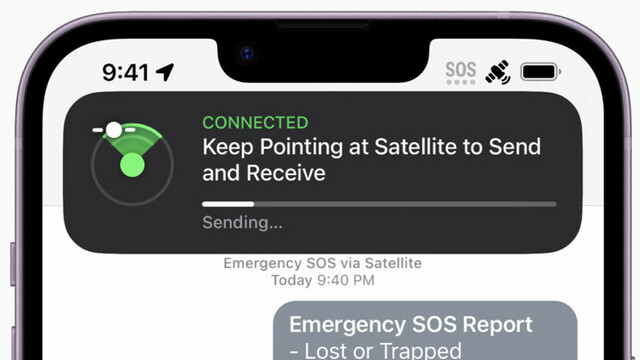 Notrufhinweis auf iPhone