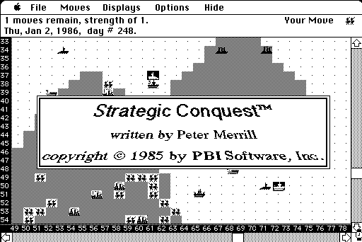 title screenshot from "Strategic Conquest"