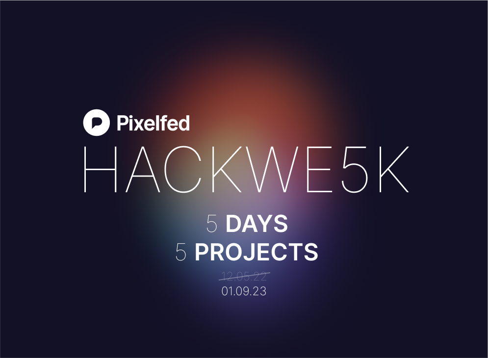 Pixelfed Hack Week graphic
