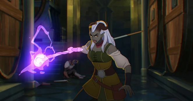 Qwydion, from the Netflix anime show "Dragon Age Absolution"