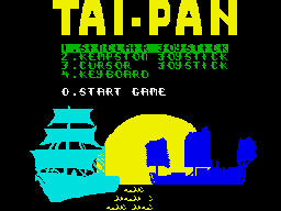 Screenshot of Tai Pan on the ZX Spectrum