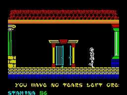 Screenshot of Gift from the Gods on the ZX Spectrum
