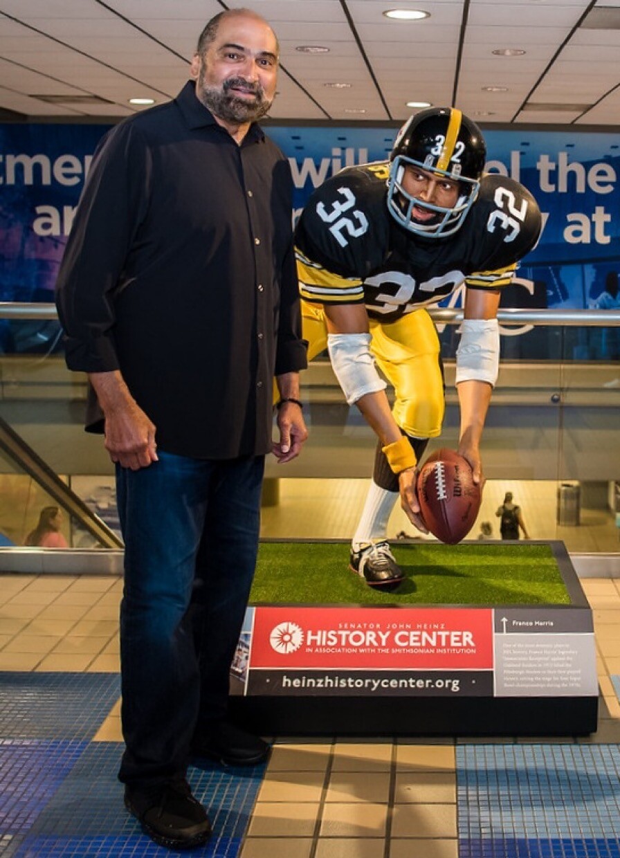 Franco Harris statue moved at Pittsburgh International Airport