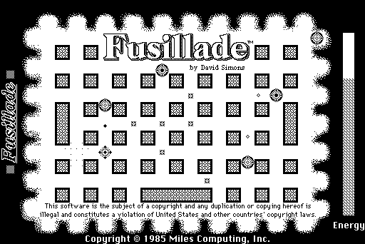 title screenshot from "Fusillade"