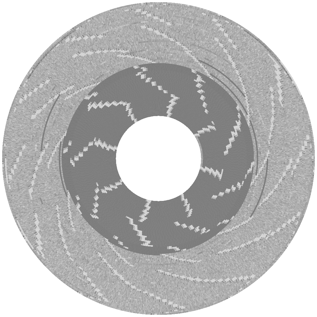 flux visualization of "Fusillade" disk