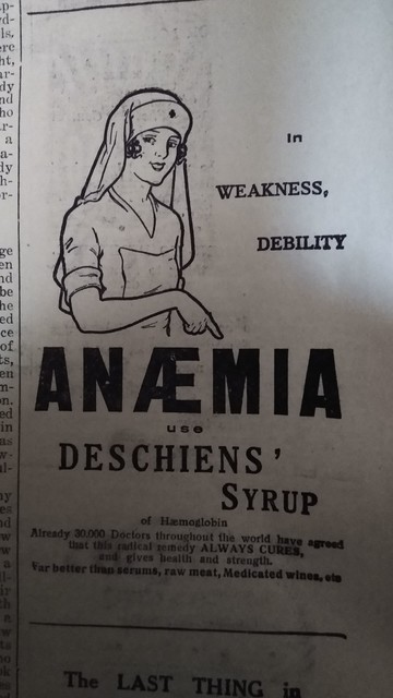 Anaemia Syrup
Advert for health products from The Times of India Illustrated Weekly (August 15th 1926)