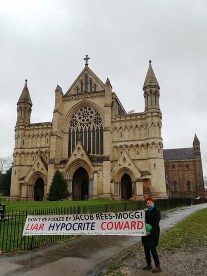 Cathedral with banner
