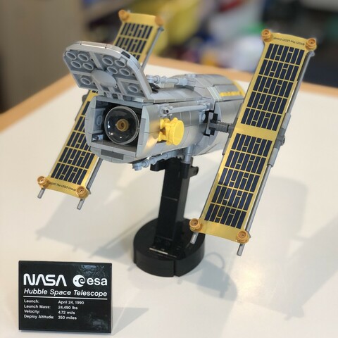 A Lego Hubble Space Telescope. 