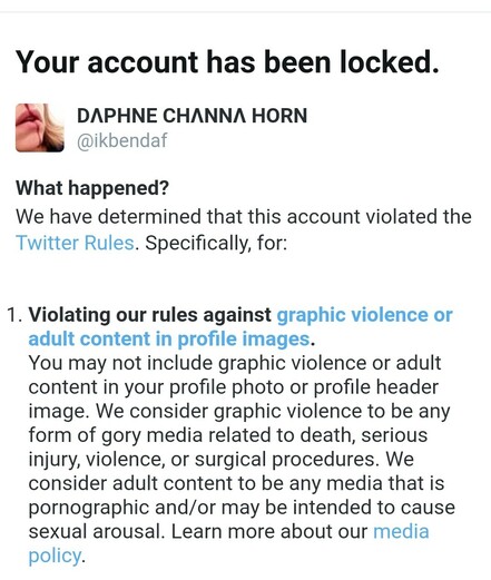 Twitter locked my account 
Reason I posted a protest video
So the  bloody avatar nose 👃 photo got attacked.