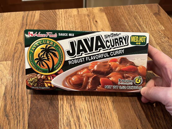 Box of Java curry