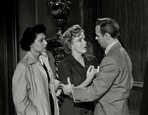 A picture of actresses Marilyn Monroe and Anne Bancroft and actor Richard Widmark in the 1952 noir film “Don’t Bother to Knock”