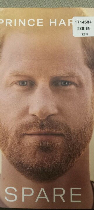 SPARE by Prince Harry. Pretty good read so far!