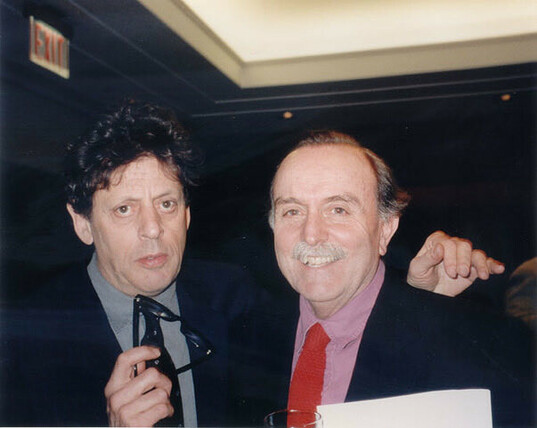 Philip Glass and Alvin Lucier
New York, March 1995 
photo by Betty Freeman