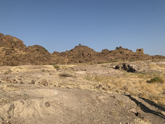 The other side of the valley. Again it is dry and brown - the land is thirsty. 