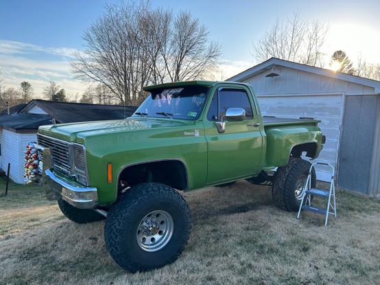 Large green truck