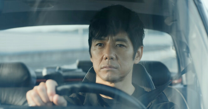 Japanese actor Hidetoshi Nishijima in the award winning film 'Drive My Car' (2021) directed by Ryûsuke Hamaguchi