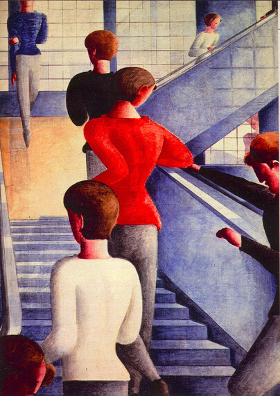 ›Bauhaustreppe‹, Gemälde von Oskar Schlemmer aus dem Jahr 1932.
