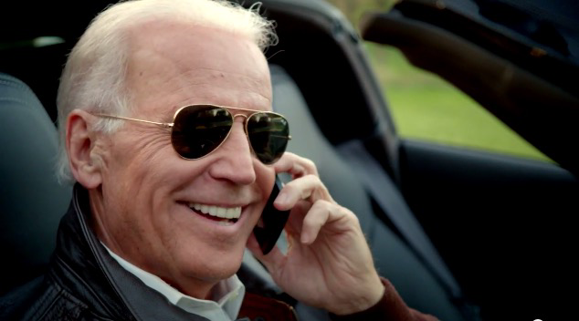 Biden smiling