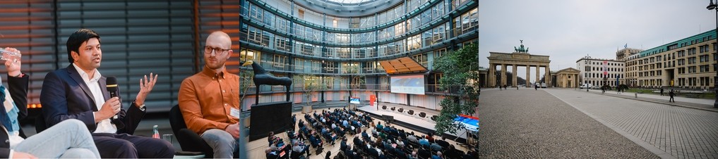 Panel discussion including Gerard de Melo at a beautiful venue right at the Brandenburg Gate