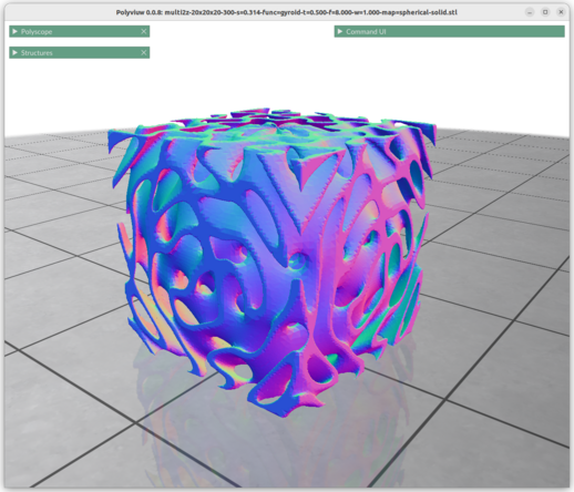 Spherical Gyroid 8f