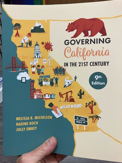 Cover of the 8th edition of the Governing California textbook