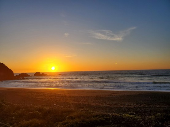 Pretty as a postcard; one of the great reasons for beach walking this time of year.