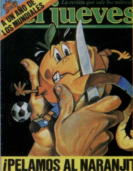 Portada del satírico El Jueves nº 213