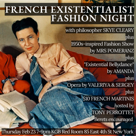 Flier with Beauvoir 