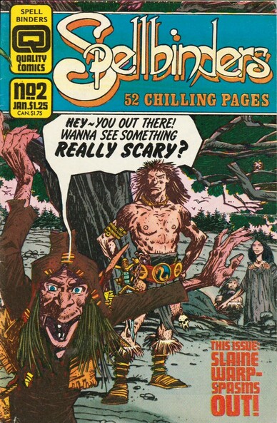 The front cover of Spellbinders No 2, featuring Sláine and Uggo.