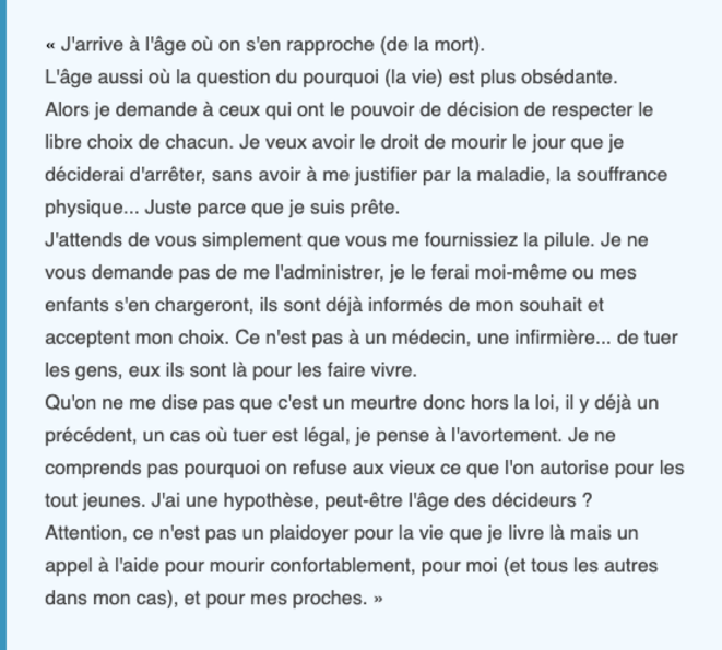 Hebdo #138 - Fin de vie, euthanasie, les paroles des concerné·es