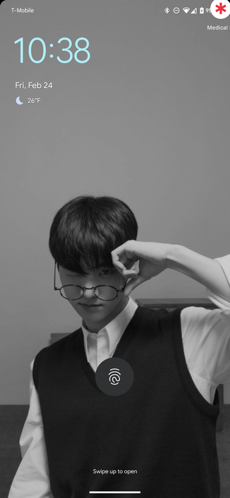 My lock screen, also featuring Ji Changmin.