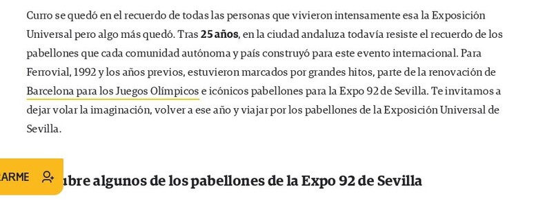Ferrovial y EXPO92 de Sevilla