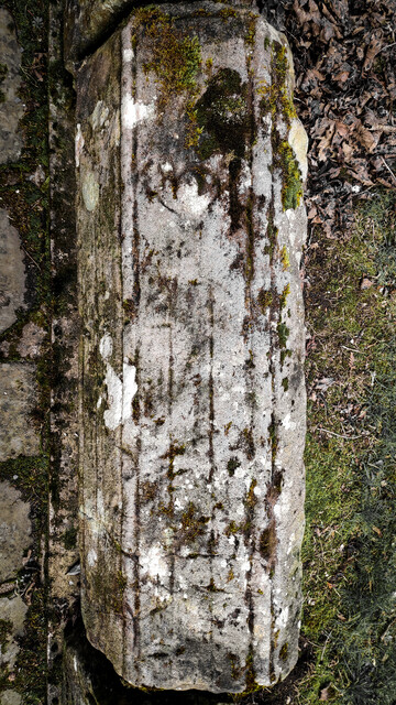 Stonework featuring swords 