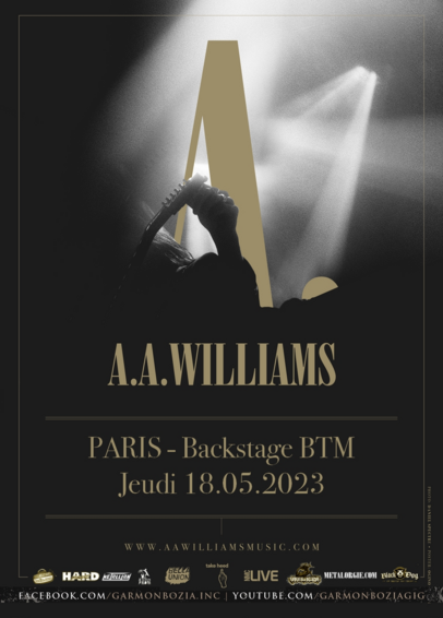Affiche du concert d'A.A. Williams
Paris - Backstage jeudi 18.05.2023
