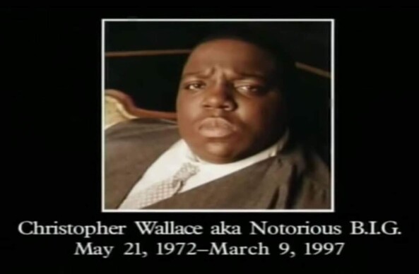 Picture of Christopher Wallace aka notorious B.I.G. May 21, 1972- March 9, 1997.