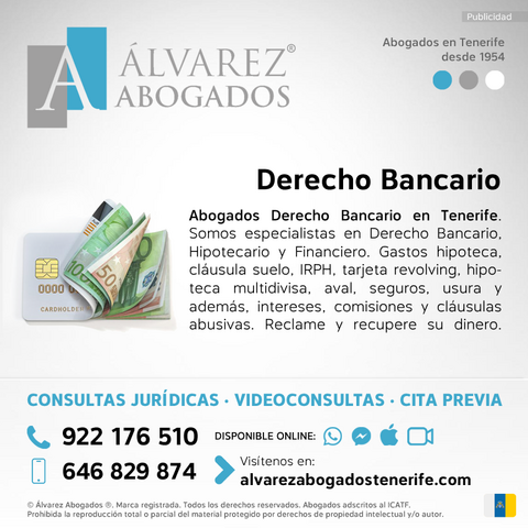 Abogados Derecho Bancario Tenerife
