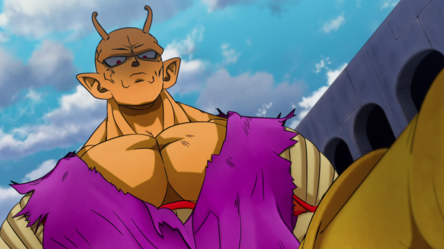 Piccolo in his Orange Piccolo form, unfazed.